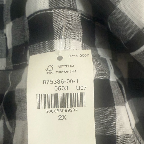 Old Navy babydoll gingham sleeveless top NWT plus size 2X square neck farmhouse - Picture 8 of 8